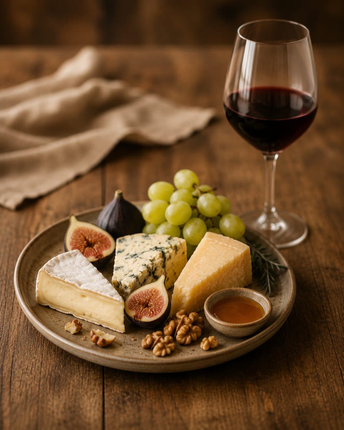 Käse, Trauben und Wein als Themenwelt von Mair Mair