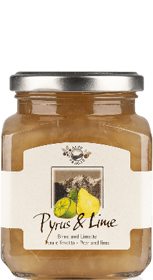 Pyrus &Lime Fruchtaufstrich Birne und Limette Alpe Pragas 335g