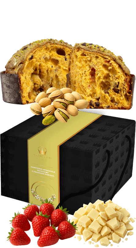 Panettone Pistazien und Erdbeeren Calciano 1kg