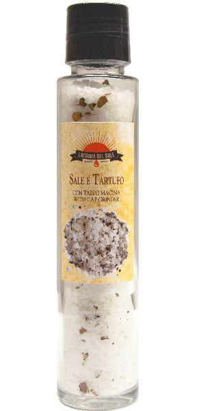 Sale e tartufo (Salz mit Trüffel) tappo macino Lacrima del Sole La Rocca