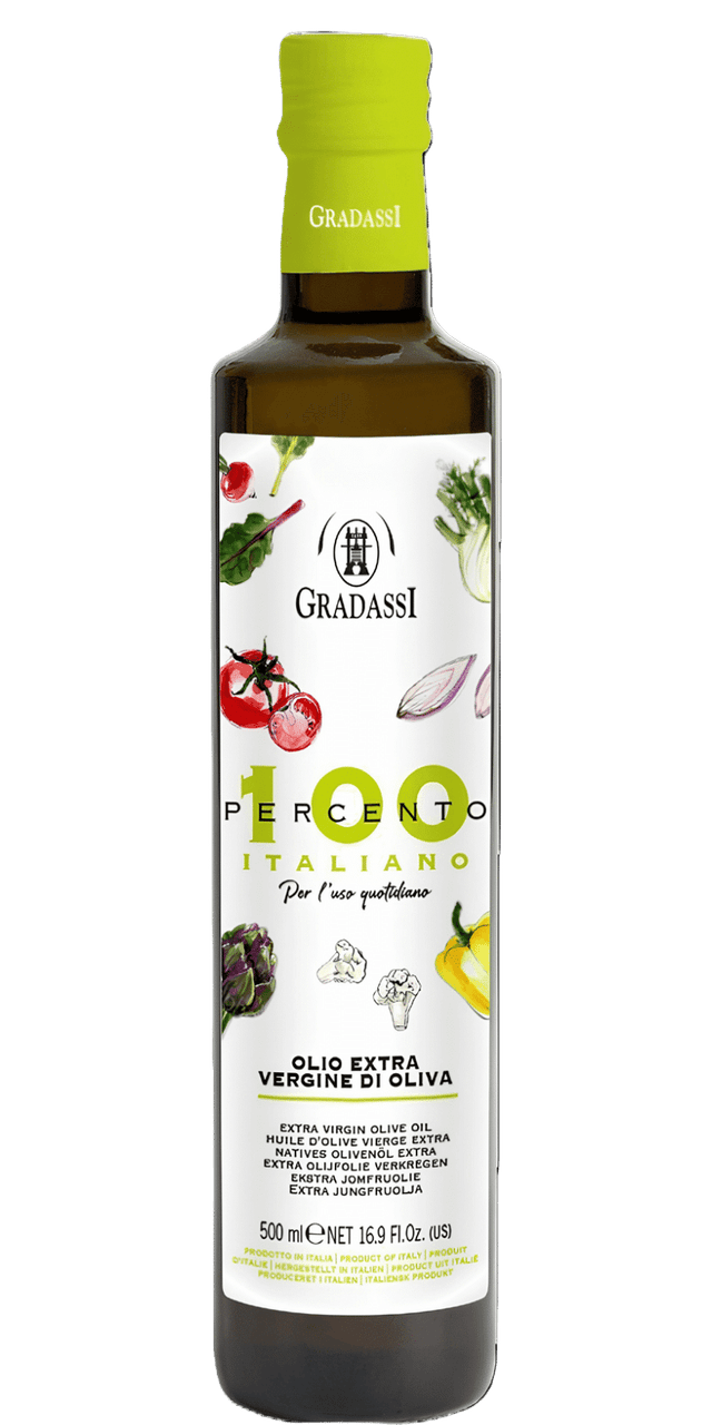 100 Percento Italiano Olio Extra Vergine di Oliva 0,75l - Gradassi