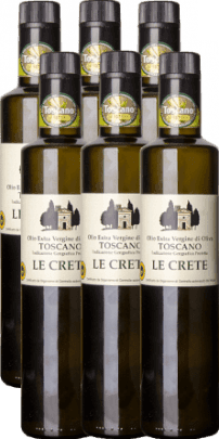 Olio Extra Vergine Toscano IGP Le Crete 6x 500ml