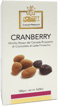 Cranberries umhüllt von feinster Milchschokolade Slitti