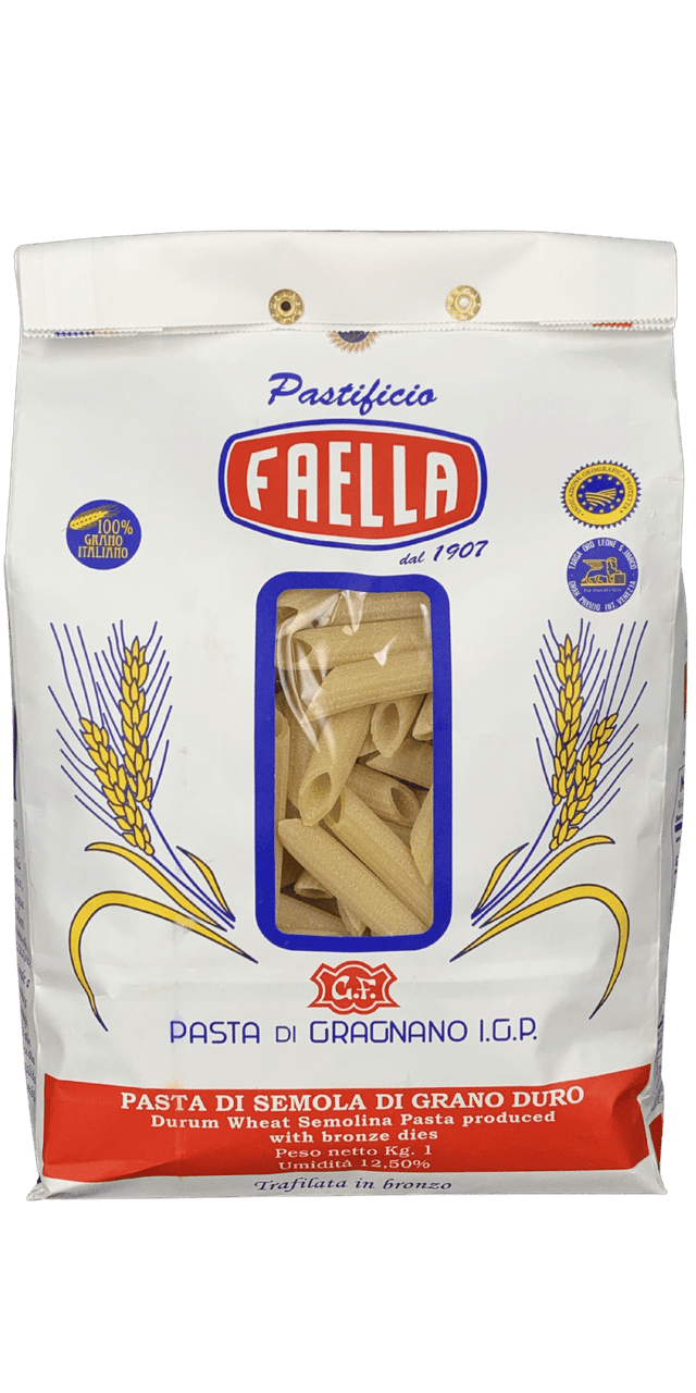 Penne Medie Rigate 1kg - Pastificio Faella Pasta di Gragnano IGP