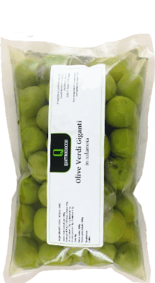 Grüne Riesen-Oliven in Salzlake 500g (Vakuumbeutel) - Quattrociocchi