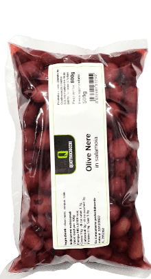 Schwarze Oliven in Salzlake 500g (Vakuumbeutel) - Quattrociocchi