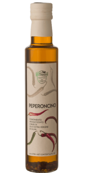 Condimento aromatizzato c/peperoncino a base di olio extra vergine Frantoio Bonamini