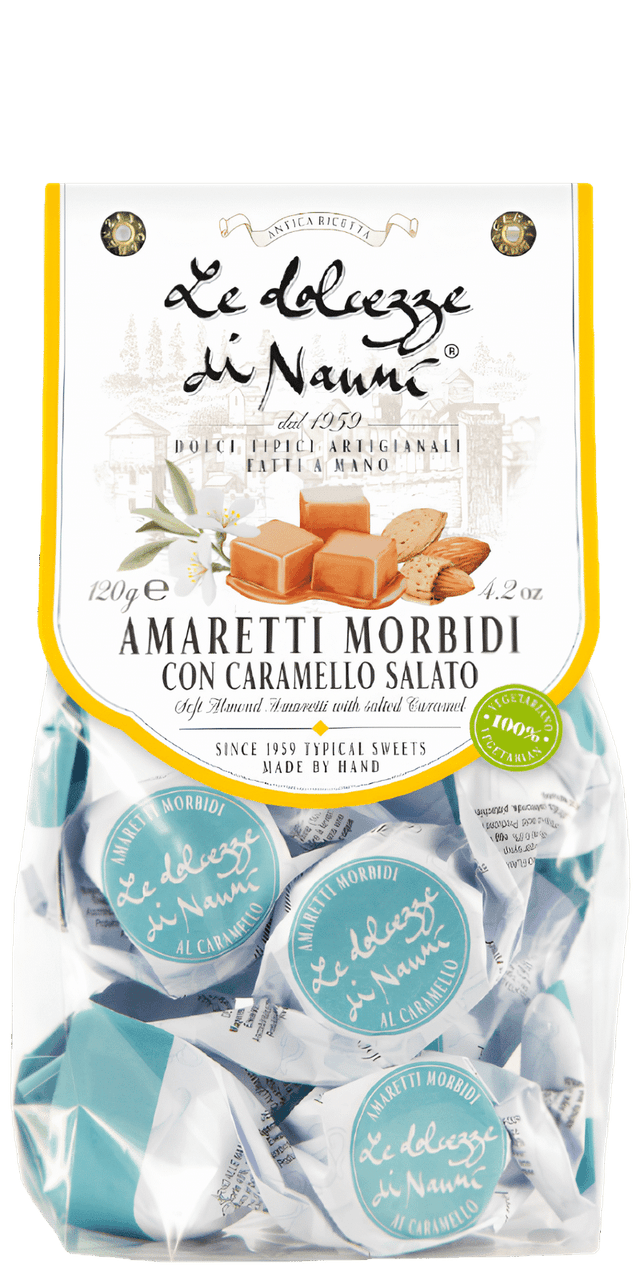 Amaretti Morbidi al Caramello Salato 120g - Le Dolcezze dei Nanni