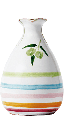 Olio Extra Vergine di Oliva Fruttato Medio Orcio Tonkrug rund bunt Lamantea 250ml