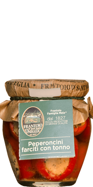 Frantoio Sant'Agata D'Oneglia Peperoncini Farciti con Tonno - Chilischoten mit Thunfisch 180g
