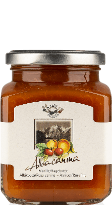 Albacanina Marille und Hagebutte Fruchtaufstrich Alpe Pragas 335g