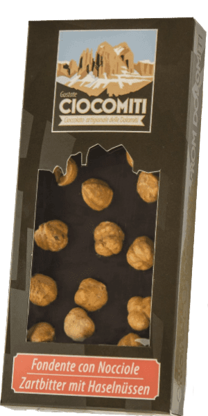 Zartbitter mit Haselnüssen Schokoladentafel Ciocomiti