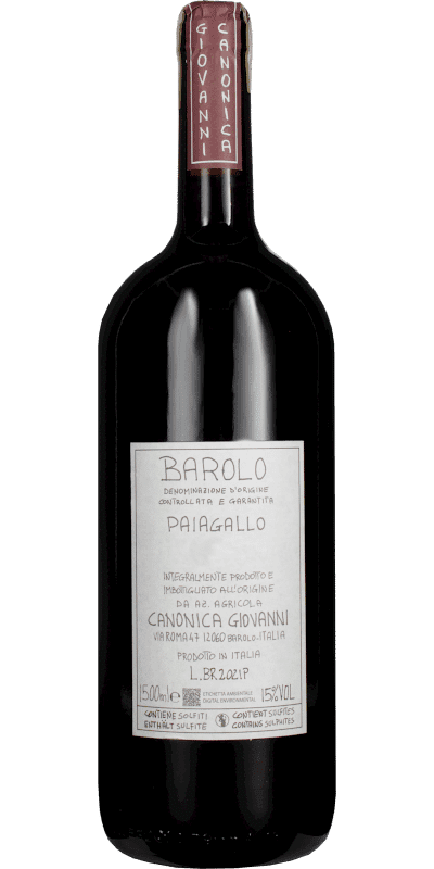 Barolo DOCG Paiagallo Canonica Giovanni Magnum