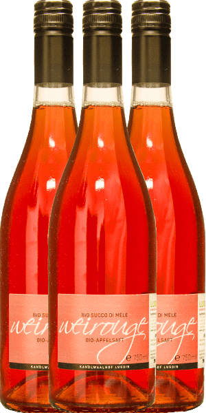Weirouge Südtiroler Apfelsaft BIO Luggin 3x750ml