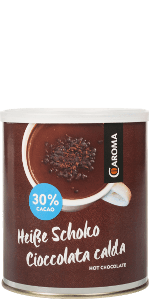 Heiße Schoko Trinkschokolade 30% Kakao Caroma Caffé