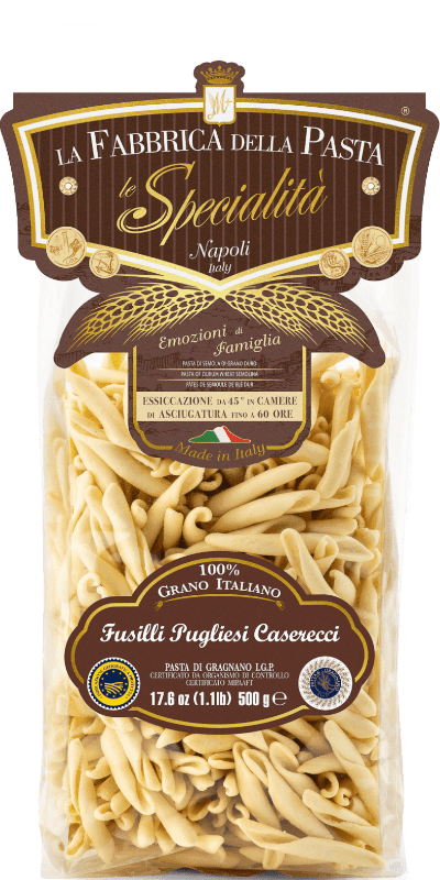 i Fusilli Pugliesi Caserecci IGP 500g La Fabbrica della Pasta Pasta di Gragnano