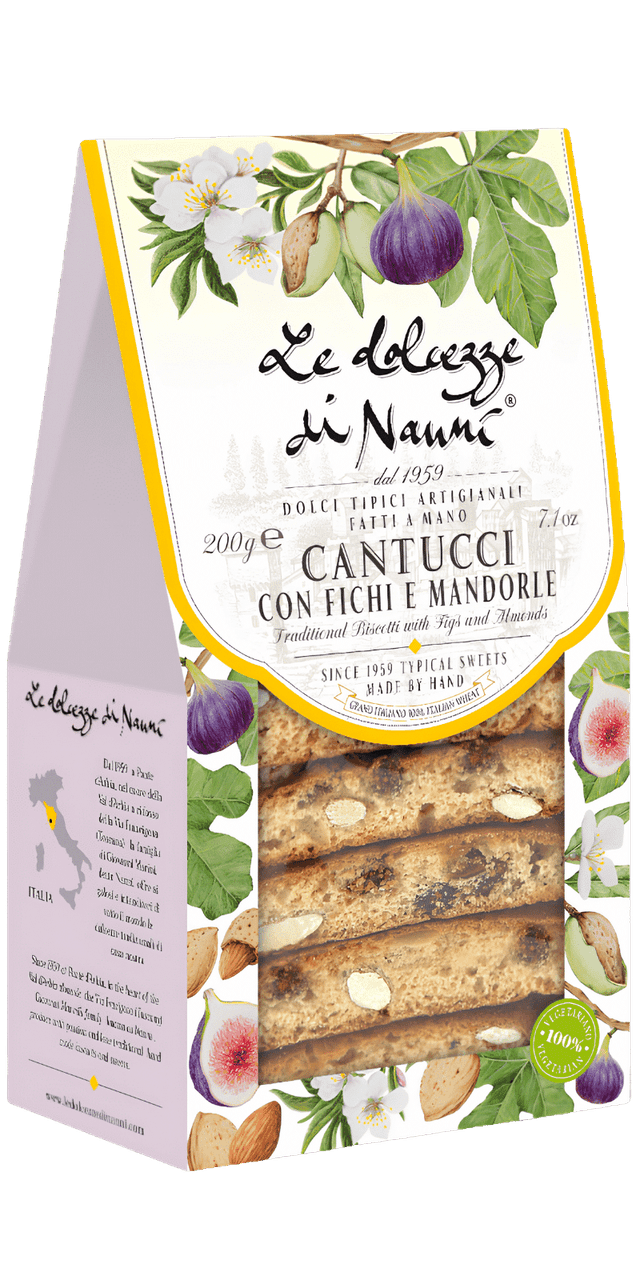 Cantucci Lunghi Fichi e Mandorle 200g - Le Dolcezze di Nanni