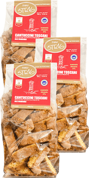 Cantuccini Toscani IGP Forno Steno Made in Toscana 3x500g