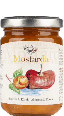 Marille und Kürbis Mostarda Alpe Pragas 160g
