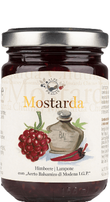 Himbeere Mostarda Alpe Pragas 160g