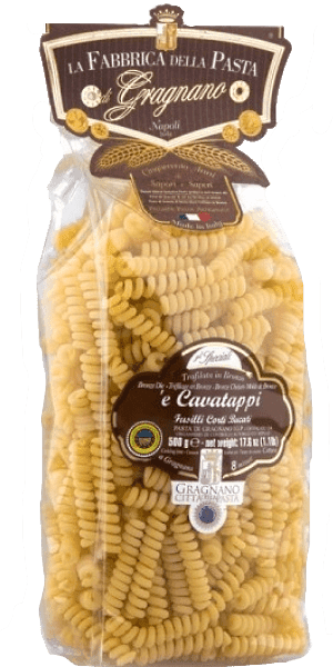 é Cavatappi Fusilli Corti Bucati IGP 500 La Fabbrica della Pasta Pasta di Gragnano
