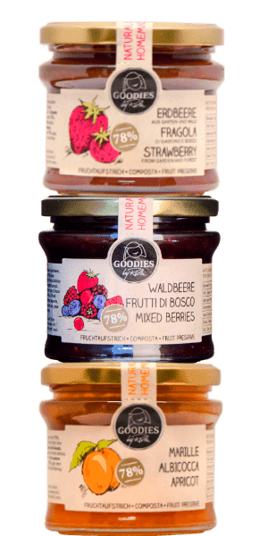 Südtiroler Fruchtaufstriche Goodies by Ruth Bäckerei Moser 3x225g