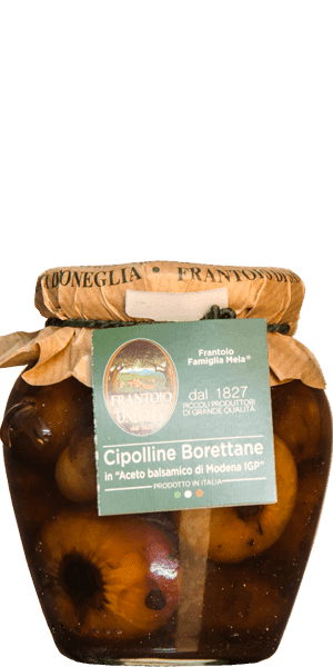 Frantoio di Sant'Agata D'Oneglia Cipolline Borettane in Aceto balsamico di Modena IGP 290g