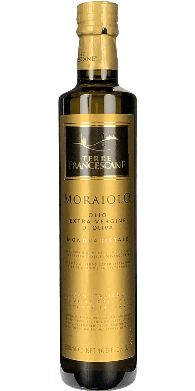 Monovarietale Moraiolo Olio EVO Italiano - Terre Francescane