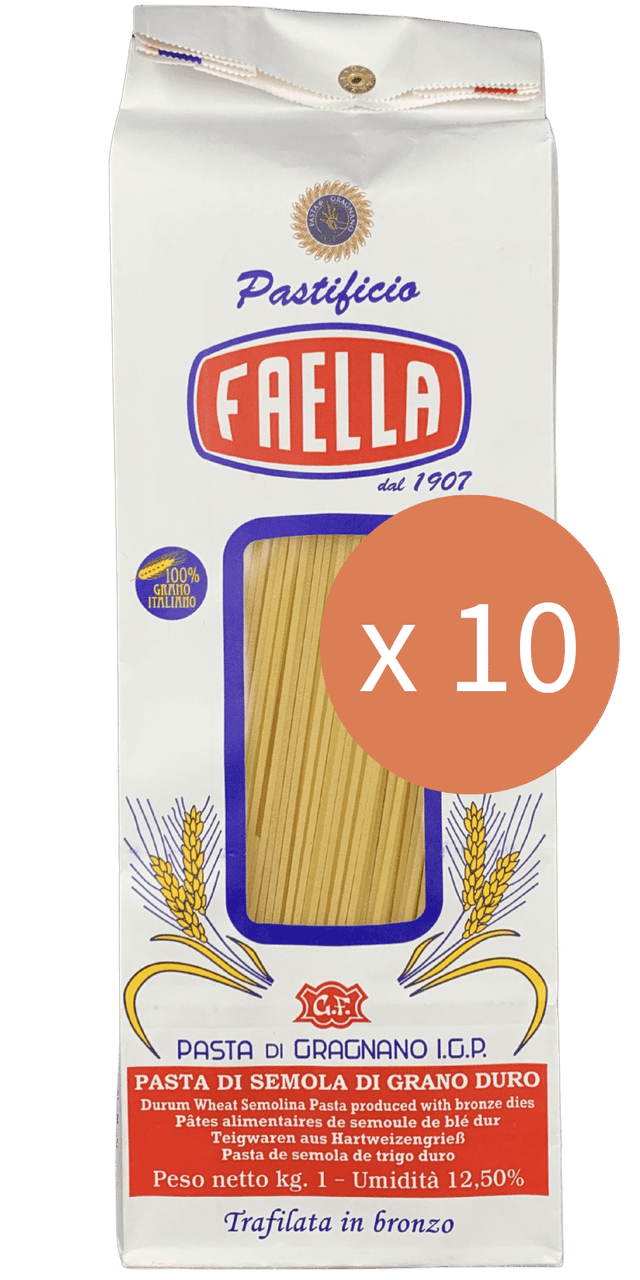 Spaghettini 10 x 1kg - Pastificio Faella Pasta di Gragnano IGP