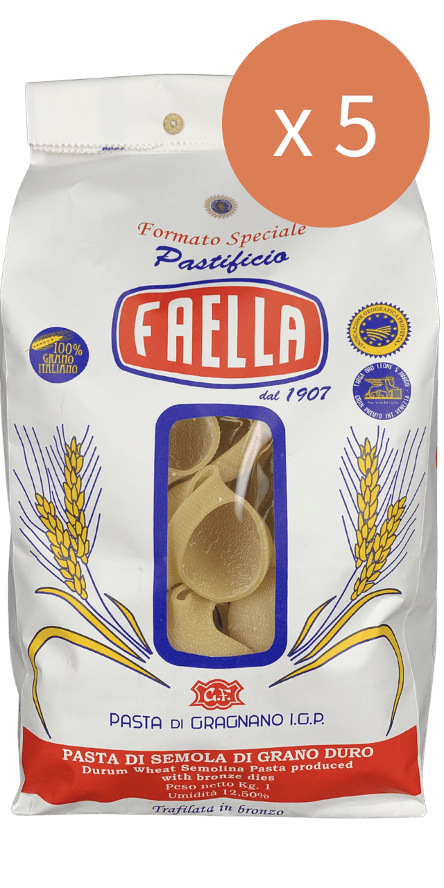 Lumaconi 5 x 1kg - Pastificio Faella Pasta di Gragnano IGP