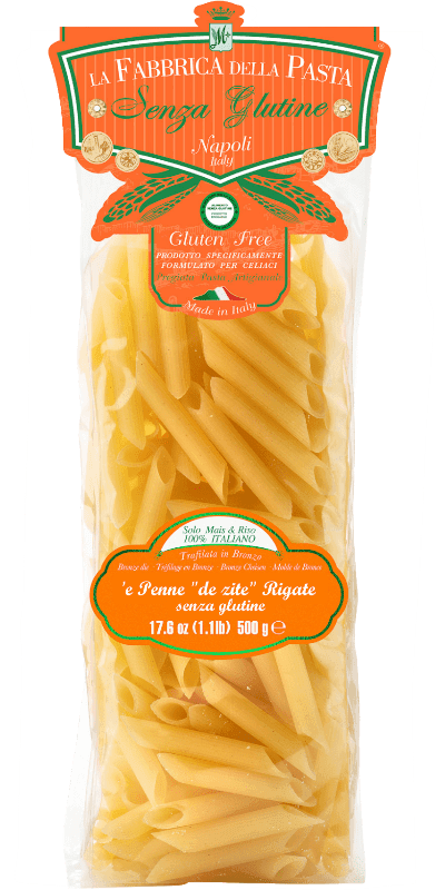 La Fabbrica della Pasta Pasta di Gragnano IGP è Penne 'de zite' Rigate - glutenfreie Pasta