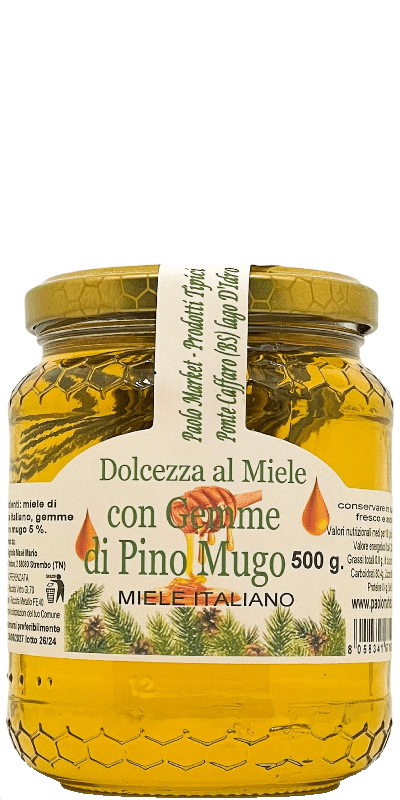 Dolcezza al miele con gemme di pino mugo Mario Mase' Fra'