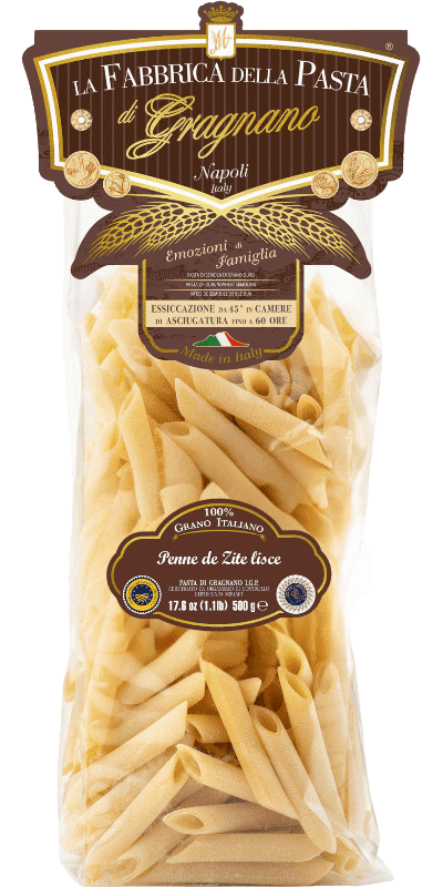Penne 'de zite' Lisce IGP 500g La Fabbrica della Pasta Pasta di Gragnano