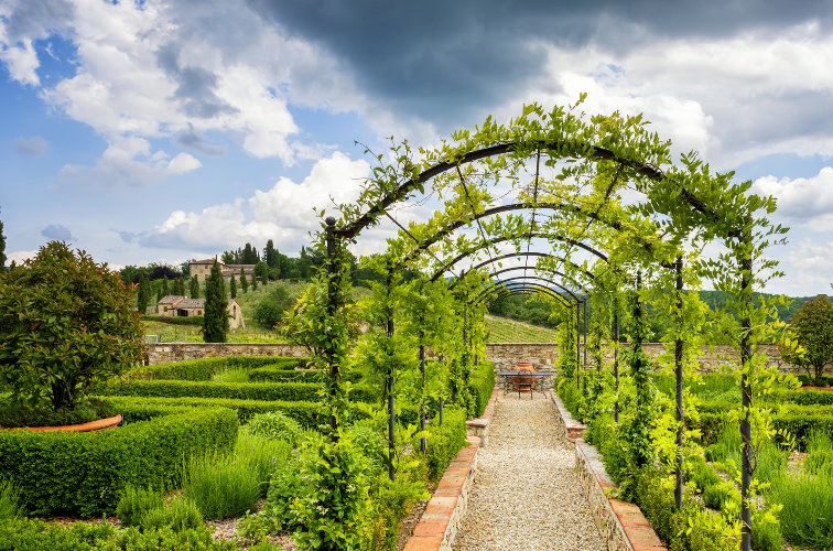 Gaiole in Chianti mit Castello di Meleto