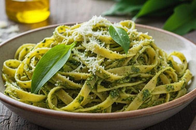 Pasta Bärlauch bringt Frühling auf den Teller