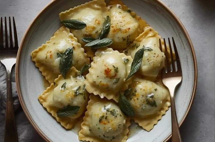 Sardische Ravioli eine Variante von der Insel