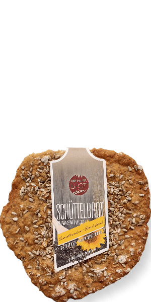 Viptaler Brot Schüttelbrot mit Sonnenblumenkernen