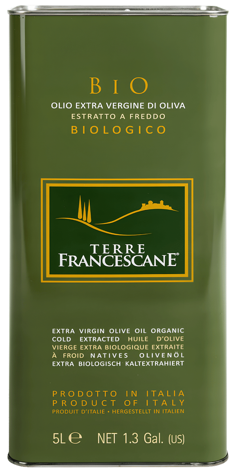 Olio Extra Vergine di Oliva BIO 5L - Terre Francescane Olio Extra Vergine di Oliva BIO 5L - Terre Francescane