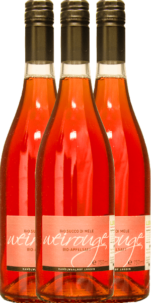 Luggin Südtiroler Apfelsaft Weirouge BIO 3x750ml