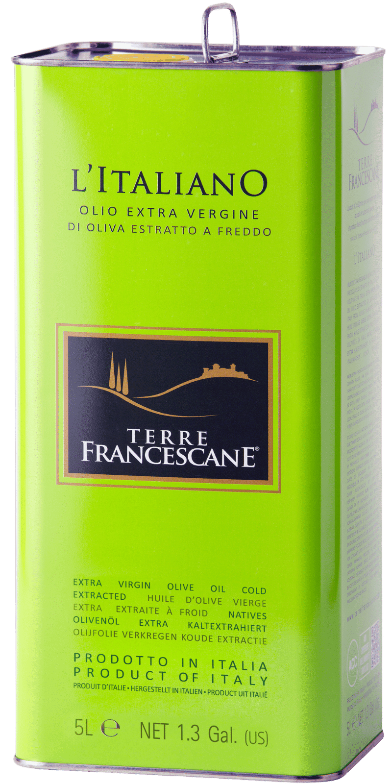'L'Italiano' Olio Extra Vergine di Oliva 5L - Terre Francescane 'L'Italiano' Olio Extra Vergine di Oliva 5L - Terre Francescane